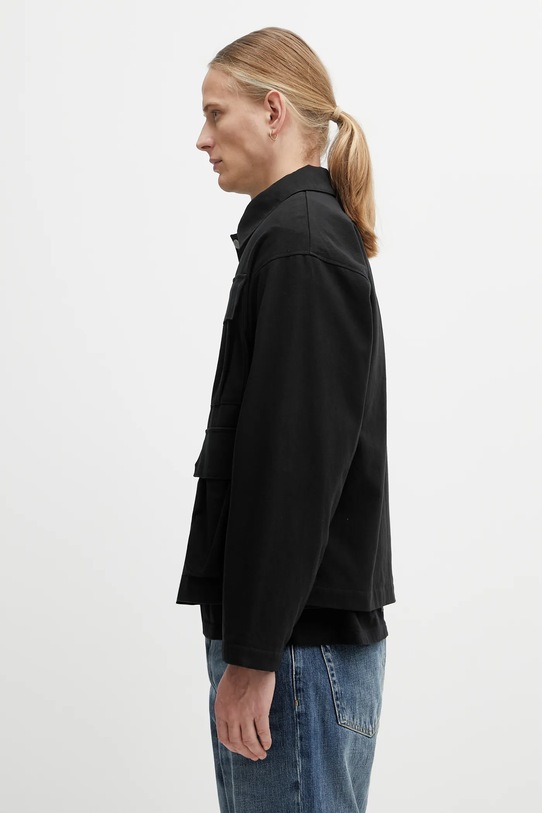 NEIGHBORHOOD kurtka bawełniana UTILITY JACKET 252AQNH.JKM01 czarny AW25