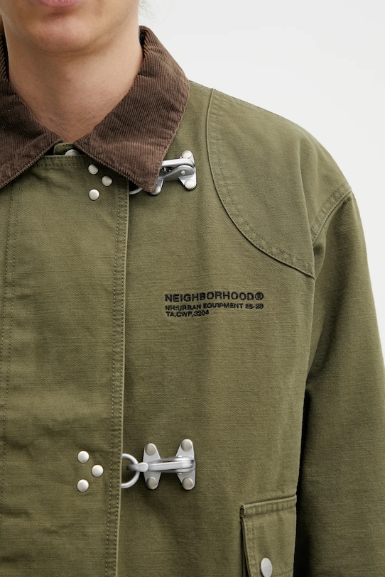 NEIGHBORHOOD kurtka bawełniana FIREMAN zielony 252AQNH.JKM02