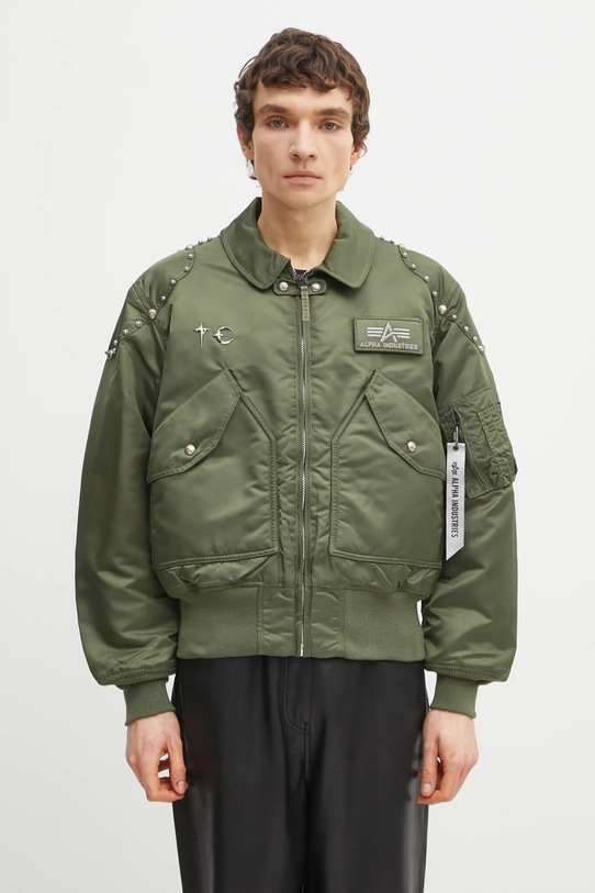 Bunda Alpha Industries bomber zelená 258150