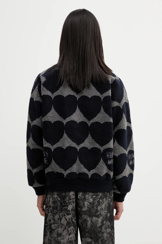 Odzież Human Made bluza polarowa WOVEN JACKET HM30JK026 granatowy