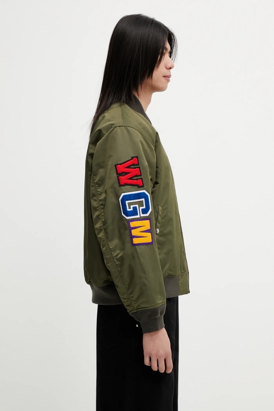 A Bathing Ape kurtka bomber Shark MA-1 zielony 001HJL801003M