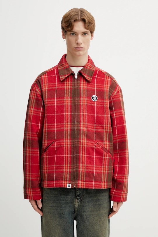 Куртка с добавлением шерсти AAPE переходная модель красный AAPJKM7733XXP