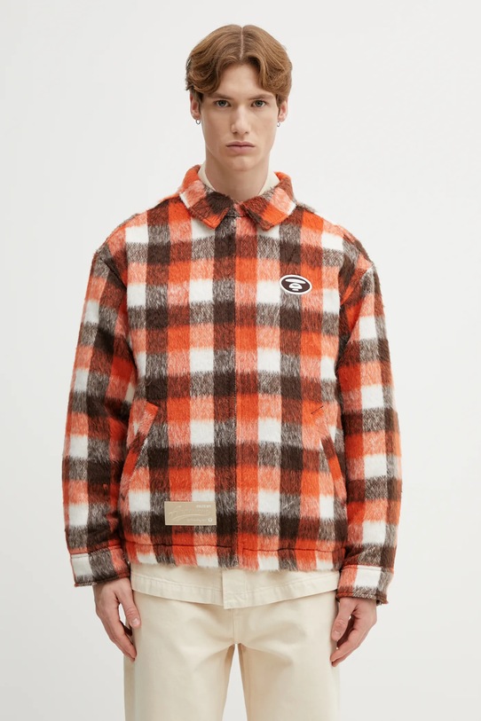 AAPE kurtka pomarańczowy AAPJKM7743XXP