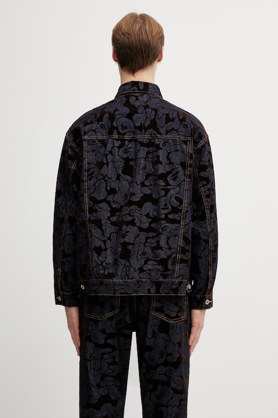 Abbigliamento A Bathing Ape giacca di jeans Camo Flocked 001LJL801001M blu