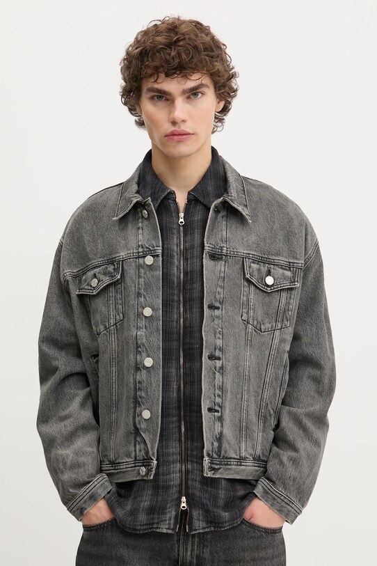 Won Hundred kurtka jeansowa 3860.15098 szary AW25