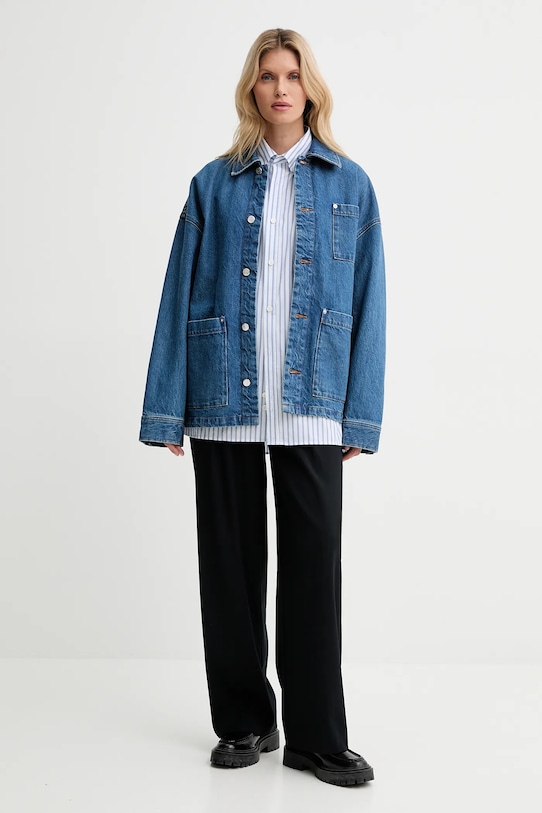 Одяг Бавовняна джинсова куртка A.P.C. A.P.C. x MARC JACOBS COHKK.M32011 блакитний