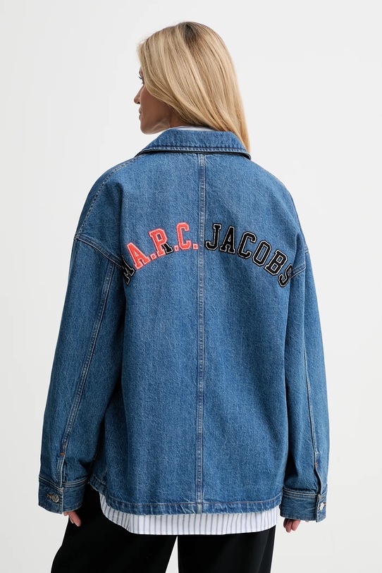 Бавовняна джинсова куртка A.P.C. A.P.C. x MARC JACOBS COHKK.M32011 блакитний