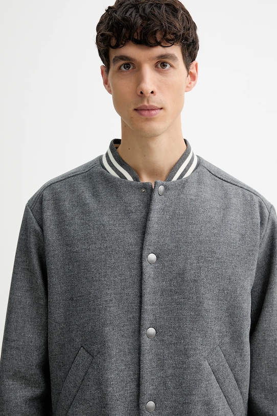 Bunda s příměsí vlny A.P.C. blouson micky šedá WVBEB.M02974