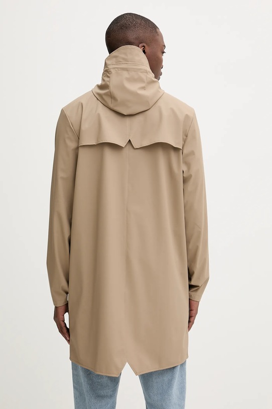 Odzież Rains kurtka 12020 Long Jacket 12020.133 beżowy