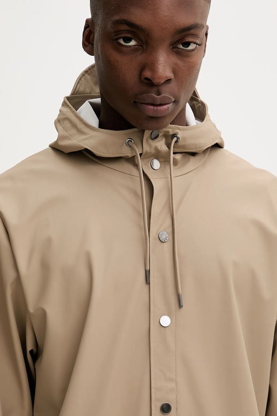 Rains kurtka 12020 Long Jacket beżowy 12020.133