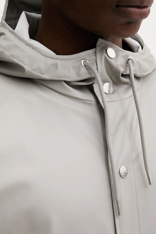 Rains kurtka 12020 Long Jacket 12020.123 szary