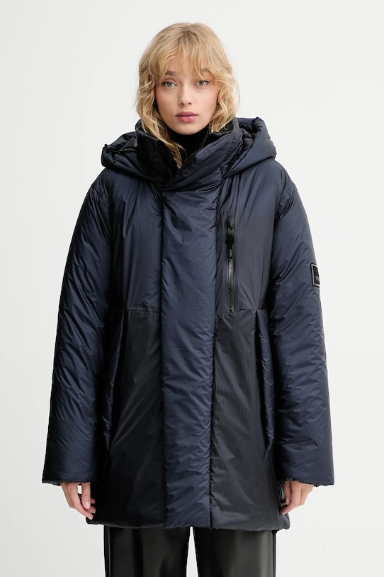 Rains rövid kabát 17240 Torna Insulated Long Jacket 17240 sötétkék AW25