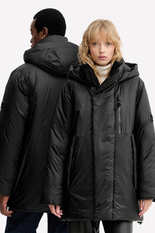 Jakna Rains 17240 Torna Insulated Long Jacket s toplom postavom crna 17240