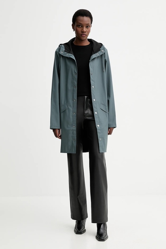 Rains kurtka 12020 Long Jacket niebieski 12020.124