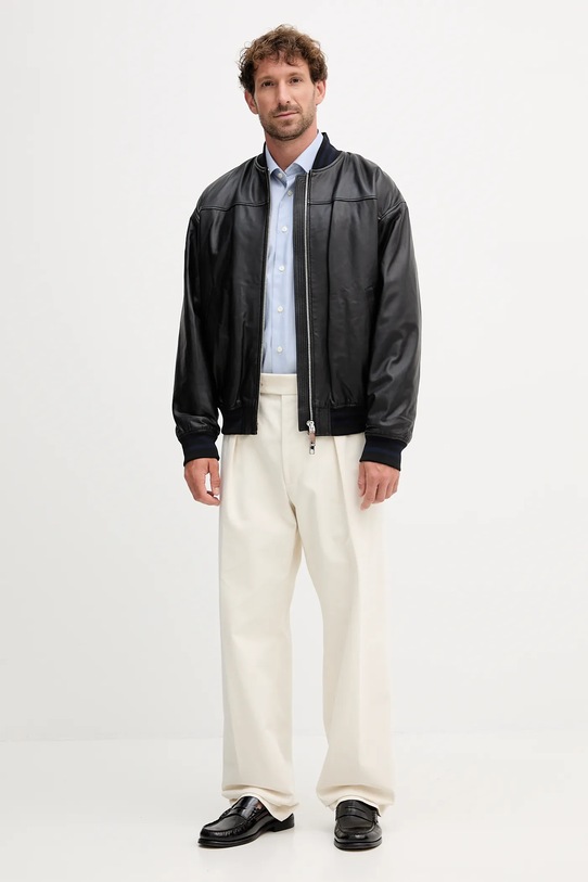 MAX&Co. kurtka bomber skórzana 2528446012200 czarny AW25