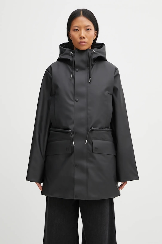 Rains parka Nome String W Parka W3T3 21500.01 czarny AW25