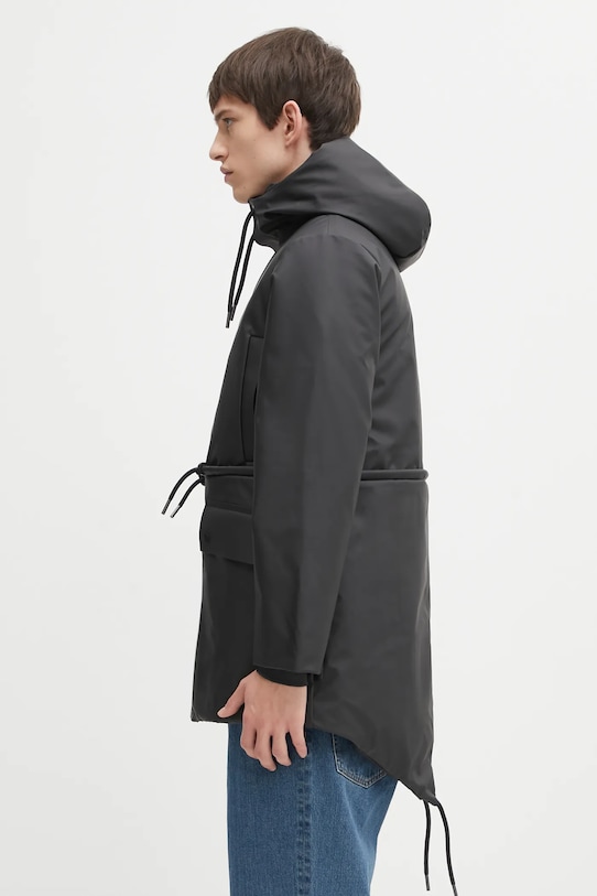 Odzież Rains parka Nome String W Parka W3T3 21500.01 czarny