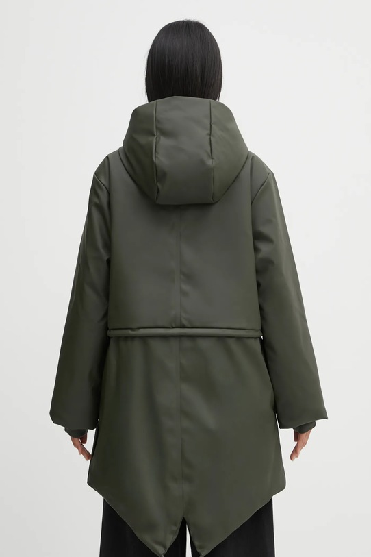 Odzież Rains parka Nome String W Parka W3T3 21500.03 zielony