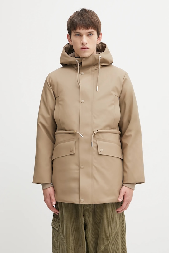 Rains parka Nome String W Parka W3T3 pozostałe beżowy 21500.133