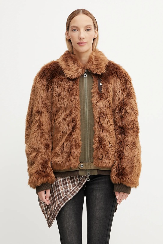 Bunda Andersson Bell Flight Fur Bomber awa710u hnedá AW25