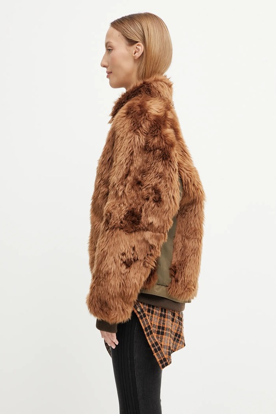 Bunda Andersson Bell Flight Fur Bomber hnedá awa710u