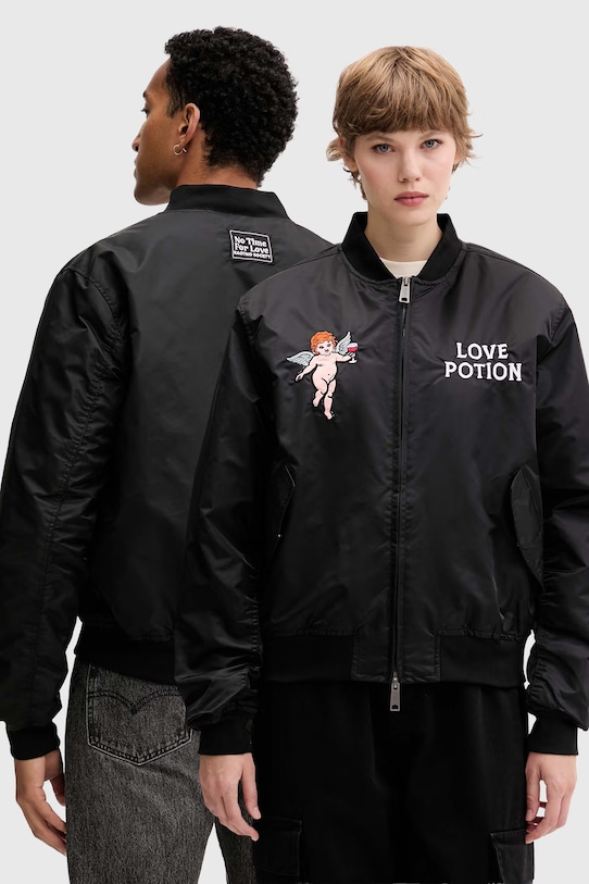 Bomber bunda Kaotiko bez kapuce černá AR005.01.E002