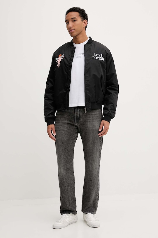 Bomber bunda Kaotiko AR005.01.E002 černá AW25