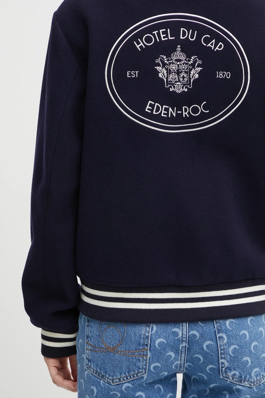 Sporty & Rich kurtka bomber wełniana Eden Crest Varsity OW03160666BL106 granatowy