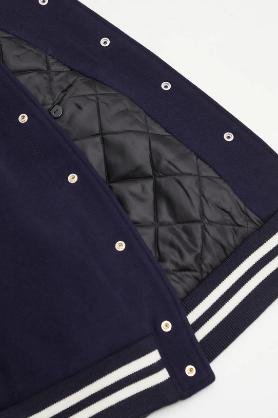 Sporty & Rich kurtka bomber wełniana Eden Crest Varsity OW03160666BL106