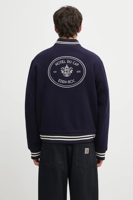 Abbigliamento Sporty & Rich giacca bomber in lana Eden Crest Varsity OW03160666BL106 blu navy