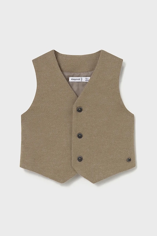 Детски елек Mayoral текстил кафяв 2349.3F.Baby.9BYA