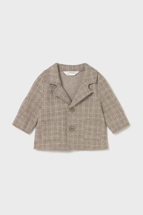 Mayoral Newborn jachetă pentru bebeluși din bumbac tricotaj maro 2407.1M.Newborn.9BYA