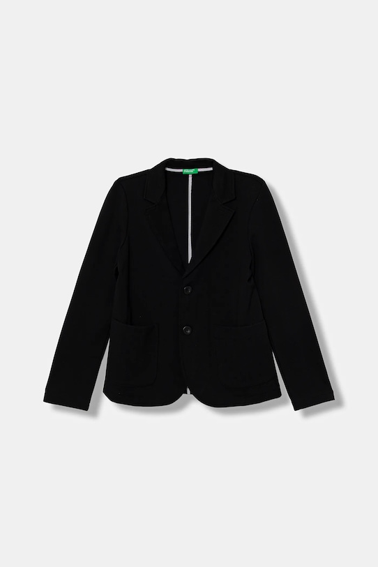 United Colors of Benetton sacou copii tricotaj negru 23ZGCW00L.G.seasonal