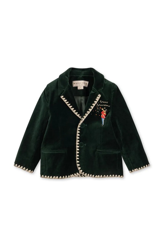 Konges Sløjd marynarka welurowa dziecięca ROCKY BLAZER KS104412.9BYA zielony AW25
