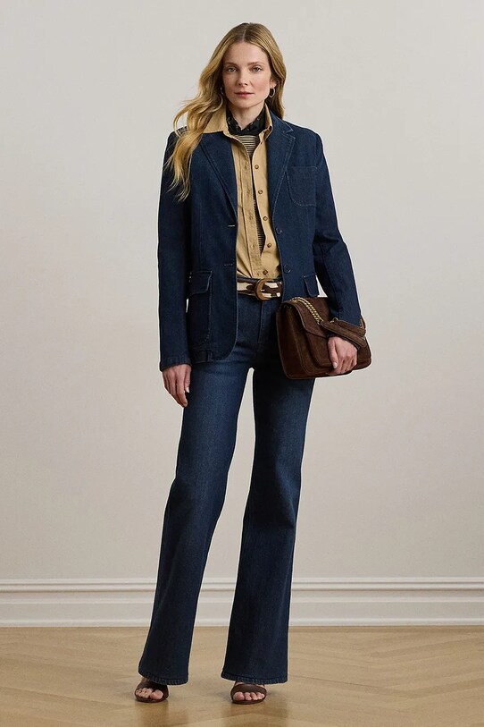 Lauren Ralph Lauren marynarka 200982843 granatowy