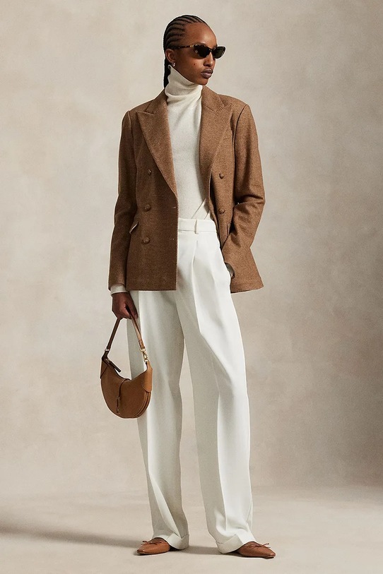 Odzież Polo Ralph Lauren marynarka z wełną 211973828 brązowy