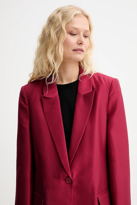 MUNTHE geacă de mătase PATTON burgundia 252150925209