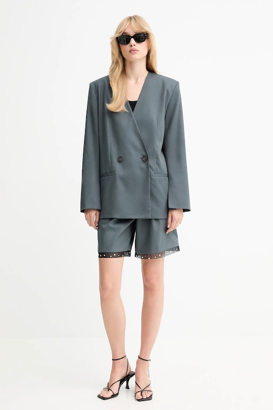 Сако с вълна IRO WP07SABRINE сив AW25