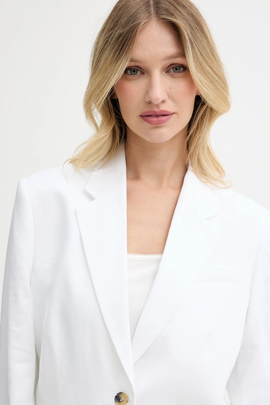 Tommy Hilfiger marynarka lniana biały WW0WW47163