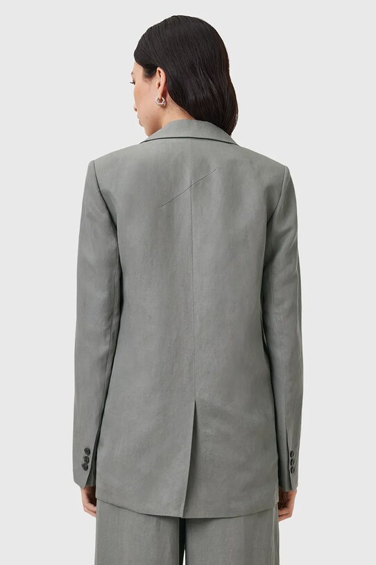 Пиджак с примесью льна AllSaints AVERIE серый W043QC