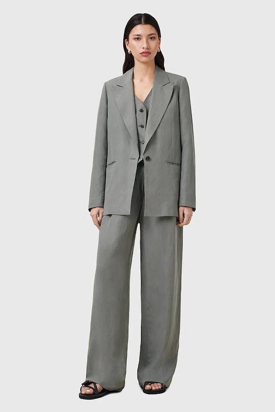 AllSaints marynarka z domieszką lnu AVERIE W043QC