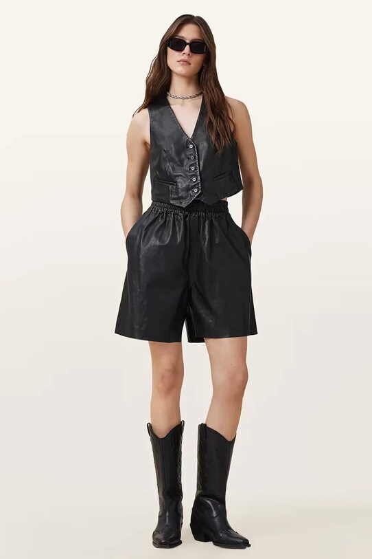 AllSaints kamizelka skórzana ARLA W124PC