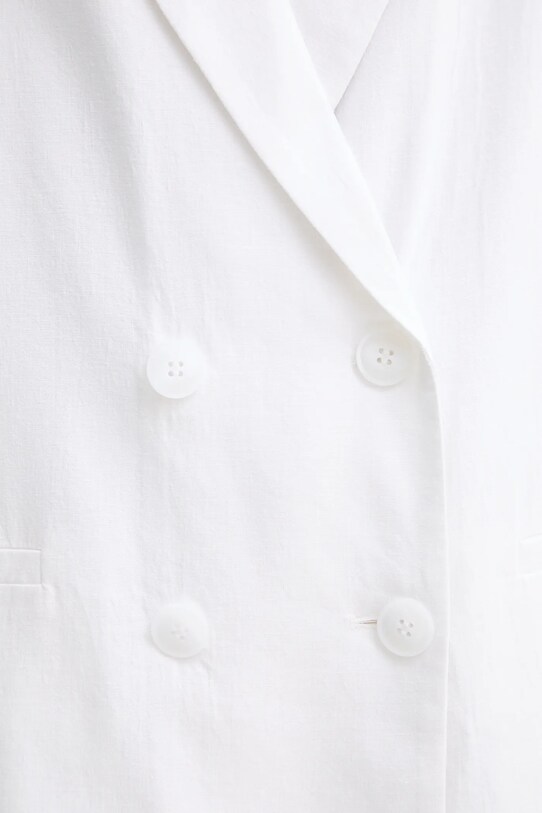 Suknjič s primesjo lanu Gestuz 10910285 bela