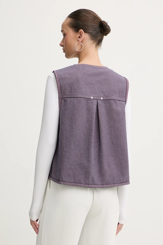 Stine Goya kamizelka dwustronna jeansowa SG.AW25.T101.2406 granatowy