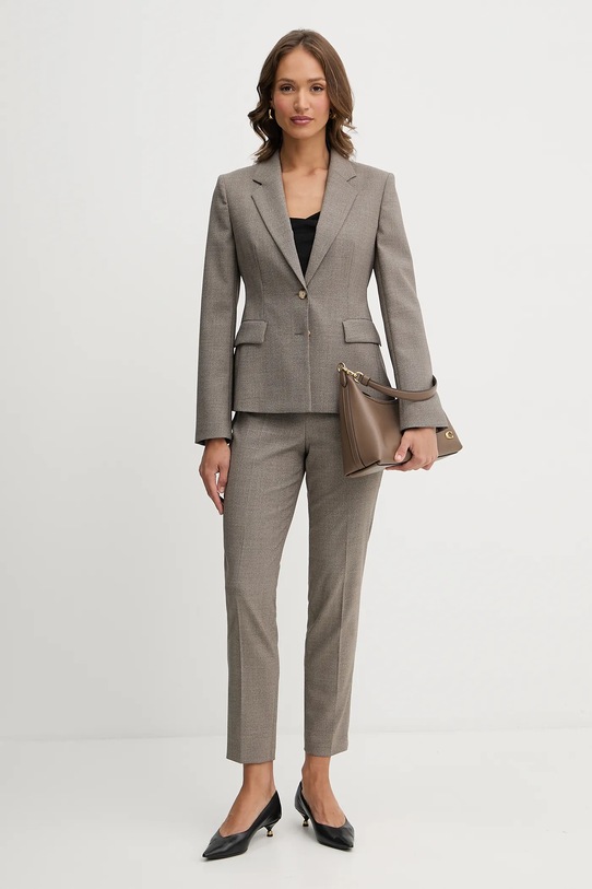 BOSS marynarka wełniana 50544333 beżowy AW25