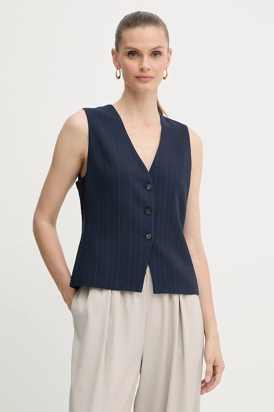 BOSS kamizelka tkanina granatowy 50548493