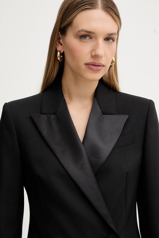 Weekend Max Mara marynarka wełniana BRIGIDA czarny 2525046013600