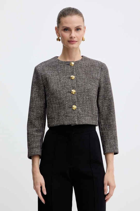 Pinko sacou din lână cu captuseala gri 105708.A2QX
