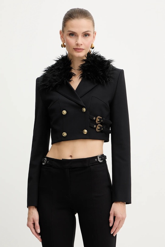 Versace Jeans Couture zakó szövet fekete 79HAQ700.N0356