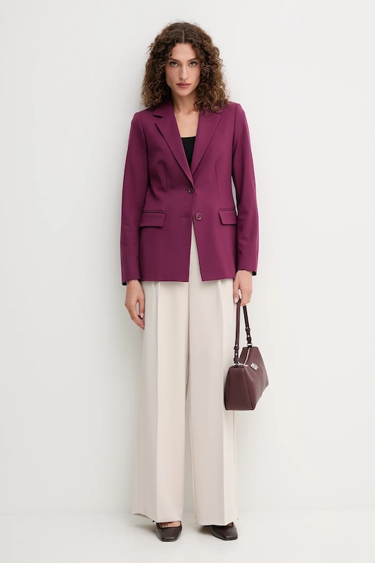 United Colors of Benetton marynarka 2L4HDW02W fioletowy AW25